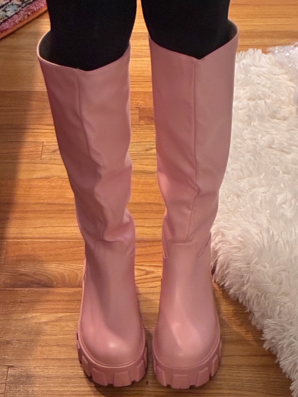 Baby Pink Chunky Boot